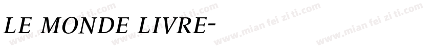 le monde livre字体转换